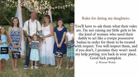 Dad's epic note to his daughters' future suitors goes viral 