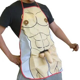 Funny Aprons Novelty 3d Naked Man Cooking Apron For Fancy Dr