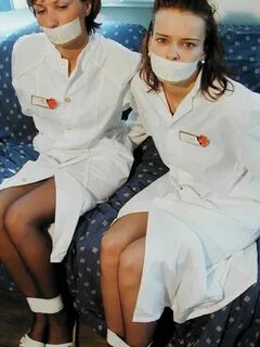 Two cute nurses tied up and gagged - Bondage Porn Jpg