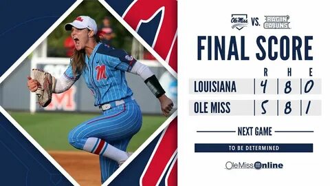 HIGHLIGHTS Ole Miss Softball defeats Louisiana 5 - 4 (Game 7
