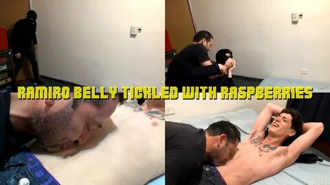 Male Foot Paradise - Gustavo Belly Tickled with Raspberries