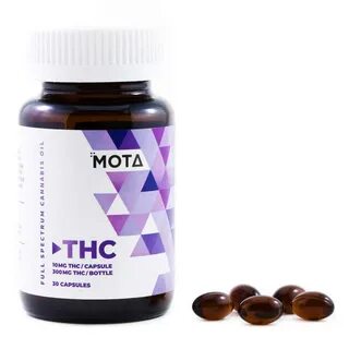 MOTA THC CAPSULES 25MG THC - Cheaper Greens