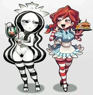 Starbucks Starbucks-chan STB-chan and Wendy ( Mascots ) - 84