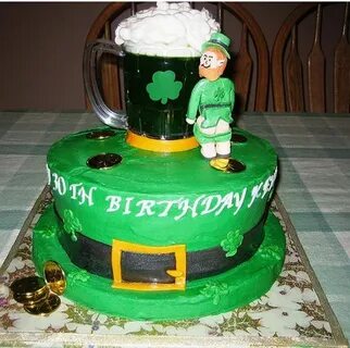 St. Patrick's Day-food ideas-Naughty Mooning Leprechaun cake