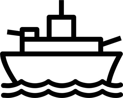 Download HD A Battleship Icon Is A Ship Out On The Water, Bu