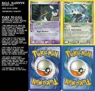 How To Spot Fake Pokemon Cards