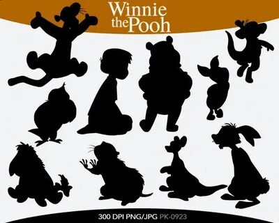 Winnie the Pooh Instant Download silhouette by pinkykatiecli