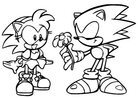 Free Printable Amy Rose Coloring Pages - Amy Rose Coloring P