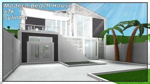 Modern Beach House 67k - Bloxburg Speedbuild - YouTube
