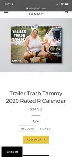 Trailer Trash Tammy Rated R Calendar - Ambrose Mitchell