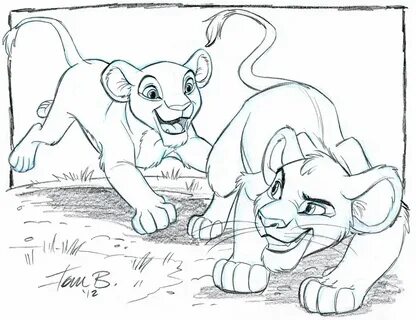 Simba And Nala Drawing at GetDrawings Free download