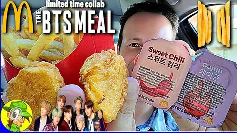 McDonald's ® BTS MEAL Review 🎤 🎶 🐔 🍟 🥤 BTS x McD Peep THIS O
