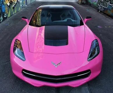 Pink Corvette car wrap in las vegas by geckowraps.com Pink c