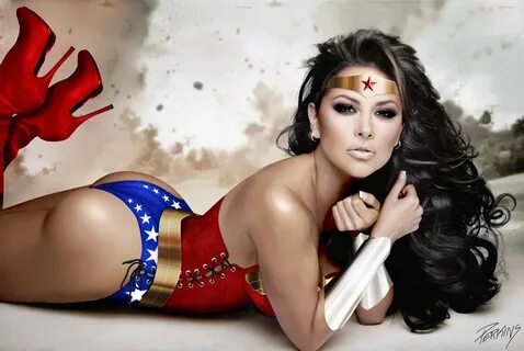 gaby ramirez body paint art Wonder woman cosplay, Wonder wom