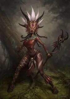 Female Witch Doctor Character art, Concept art, Witch doctor