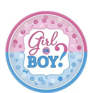Girl or Boy Gender Reveal Dessert Plates 8ct Party City