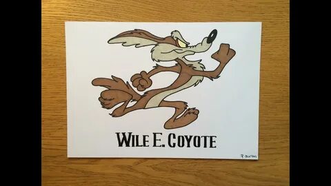 Time Lapse Drawing - Wile E. Coyote - YouTube