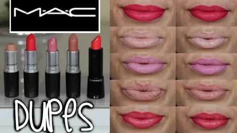 MAC Lipstick Drugstore Dupes + Lip Swatches 2015 - YouTube