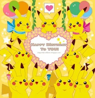 Happy Birthday Pikachu Dogum Günü Resimleri Pikachu, Frases 