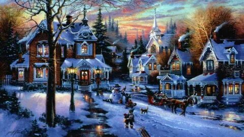 Christmas Village Wallpapers - Wallpaper Cave