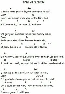 Image result for I want to grow old with you ukulele chords 