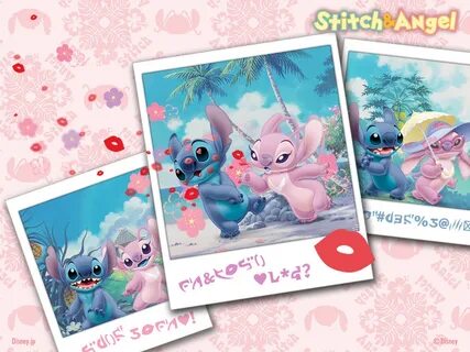Stitch And Angel Couple Wallpapers Wallpapers - Most Popular