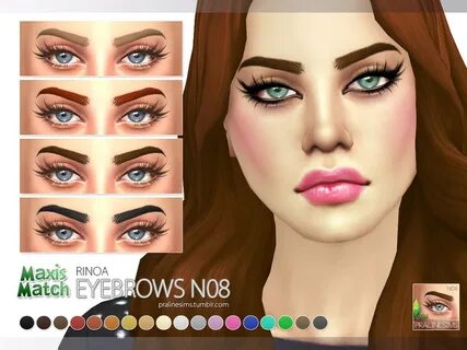 The Sims Resource - Maxis Match Eyebrow Pack N01