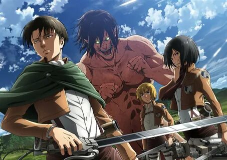 Art, Posters, Attack on Titan / Shingeki no Kyojin Anime Poster.