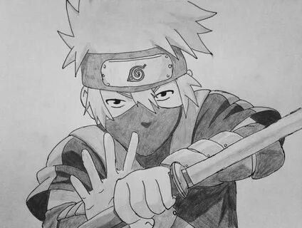 kakashi drawing outline - iconcreator.info