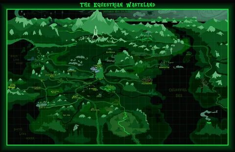 Fallout: Equestria map - Equestrian Wasteland by Cazra on De