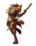 Female Gnoll Ranger or Hunter or Druid - Pathfinder PFRPG DN
