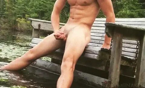 Naked men in public porn gif