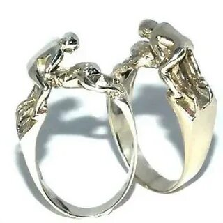 New Frescos - 1PK Sterling Silver Kama Sutra Doggy Style Rin