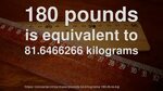 How Many Kilograms In 180 Pounds To Kilograms, 180 Lb To Kg