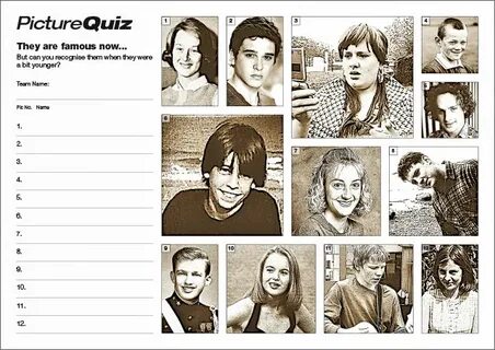 Quiz Number 098 with a When They Were Young Picture Round