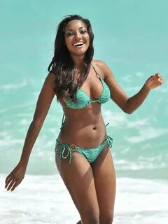 Miss Bahamas ANASTAGIA PIERRE in Bikini at a Beach in Miami 