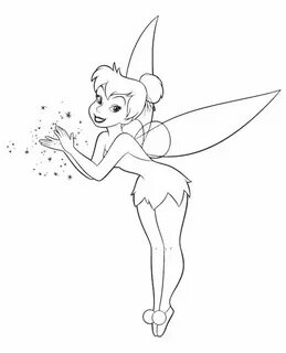 Tinkerbell black and white disney tinkerbell clipart black a