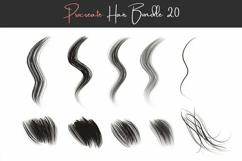 18 Procreate Hair Brushes for Believable Hair Painting Hair 