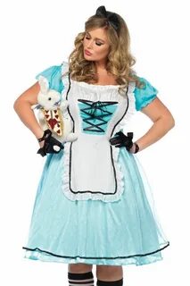 Plus Size Full Figure Tea Time Alice In Wonderland Costume #