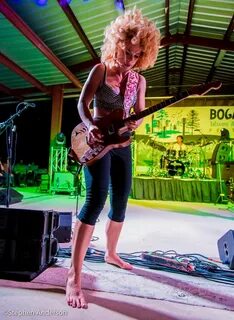 Samantha Fish with her Fish Axe at the Bogalusa Blues & Heri