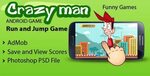 Crazy Man with AdMob Crazy man, Funny games, Game interface