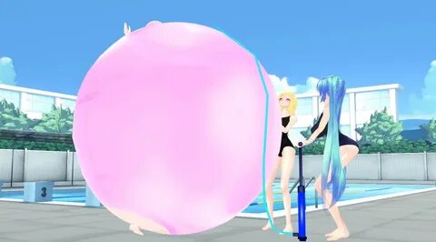 Hatsune Miku MMD Body Inflation "Not At All What You Think" 