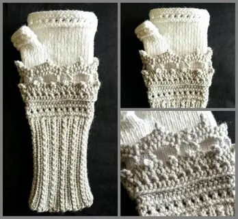 LOOM Tiara Fingerless Gloves / Fine & Small Gauge Loom / Ets