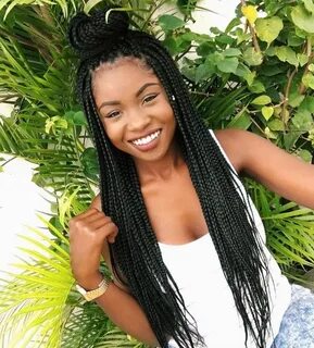 Top 20 Box Braids Updo Hairstyles Box braids styling, Box br