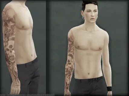 The Sims Resource - YA/M Grill Sleeve Tattoo v1 (Left & Righ