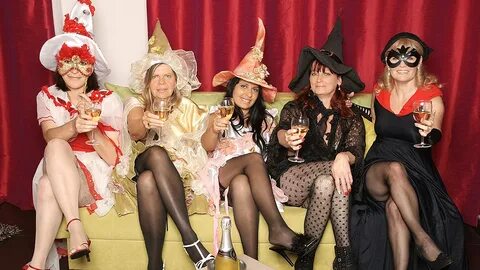 Its a steaming old and young lesbian halloween party - 38 Pl