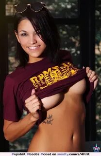 #upshirt# boobs# coed# sexy# brunette smutty.com