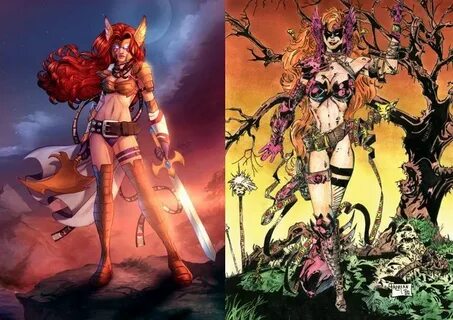 Angela (Marvel, Angela (Image) vs Enchantress (Marvel), Ench