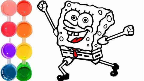 how to draw & color funny a spongebob squarepants meme easy 