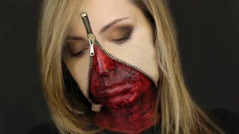 zipper head halloween makeup - This is what Mad wants to do 